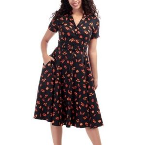 NWT Collectif Acorn Swing dress UK16